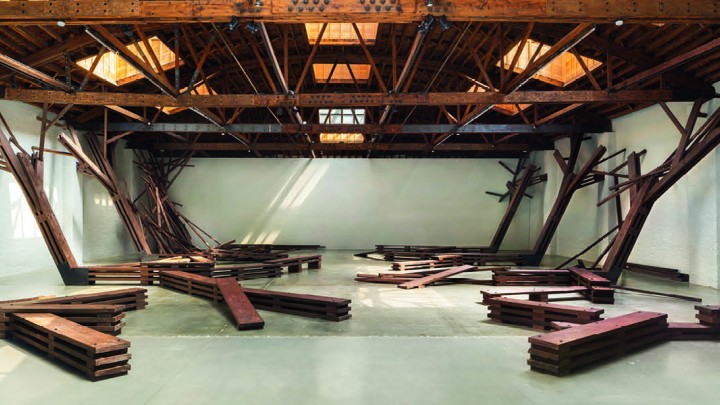 The Untitled art installation by Camille Norment from 2022 at Dia in Chelsea, New York