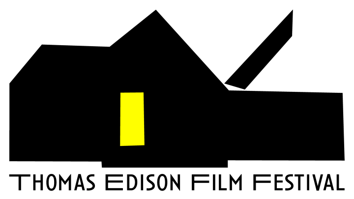 The Thomas Edison Film Festival which features the outline of the original Black Maria building.