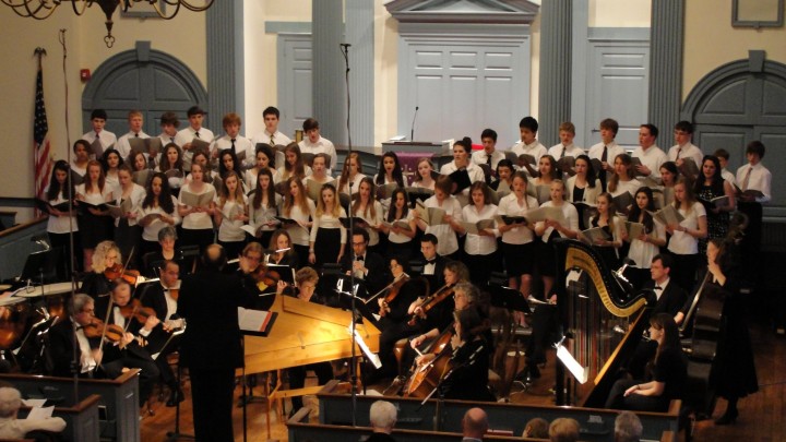 West Jersey Chamber Music Society performing in a church.